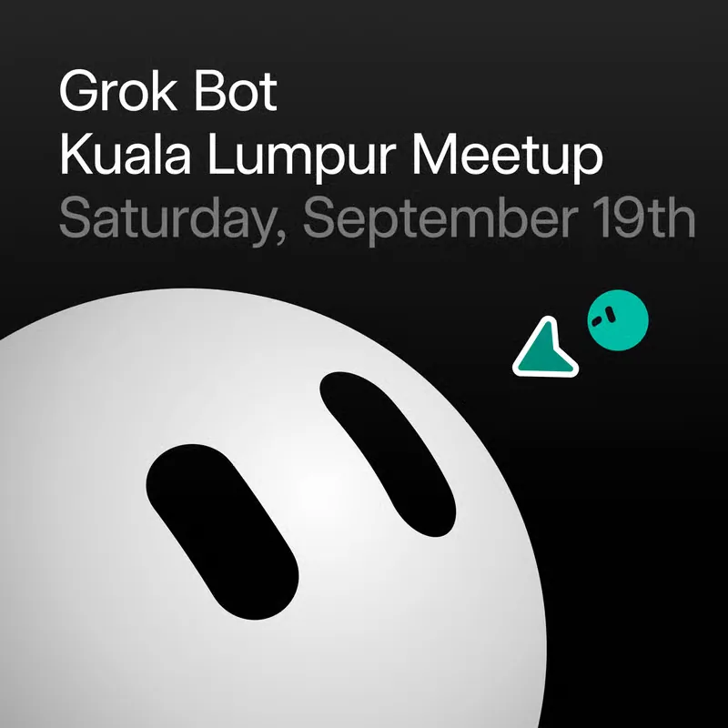 Poster for the Grok Bot Kuala Lumpur Meetup.